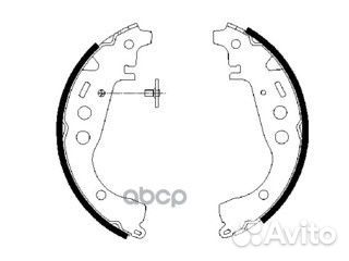 Колодки тормозные барабанные зад 09864875