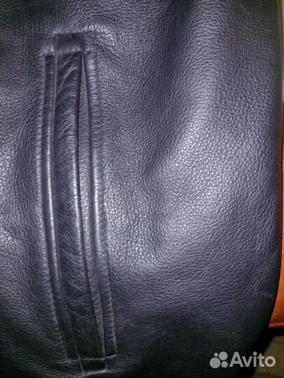 Кожаная куртка мужская 54