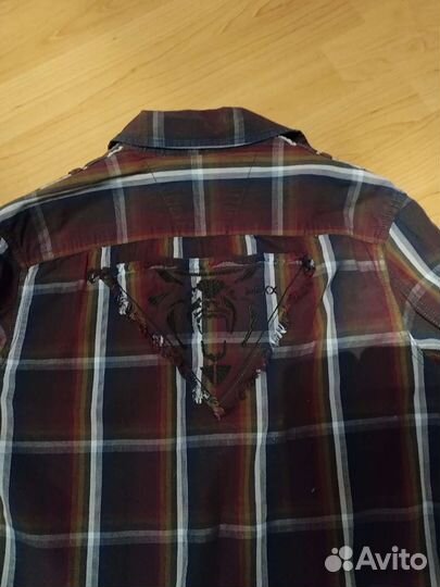 Стильная рубашка на мальчика мехх (рост 164 см)