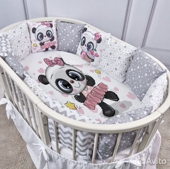 Бортики в кроватку новые с одеялом