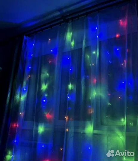 Гирлянда штора + удлинитель