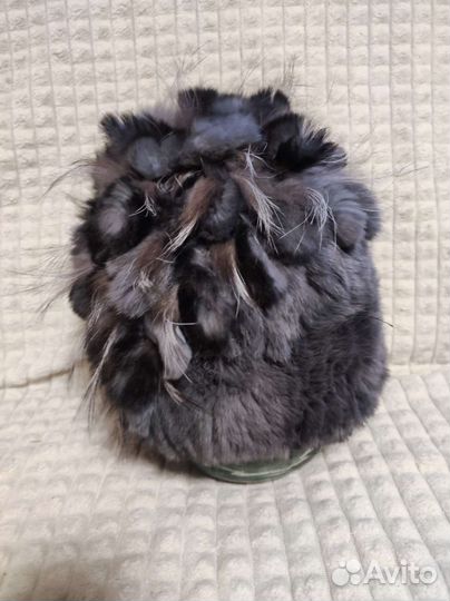 Шапка женская с натуральным мехом