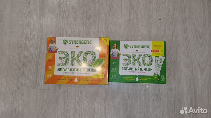 Таблетки Synergetic для посудомойки+порошок за 450