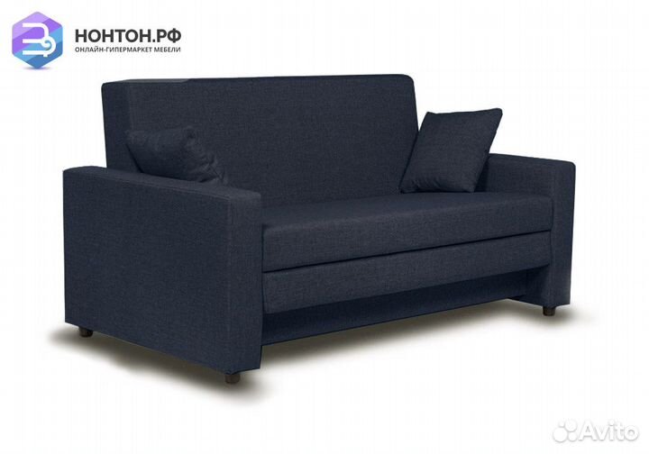 Диван еврокнижка Софт синий