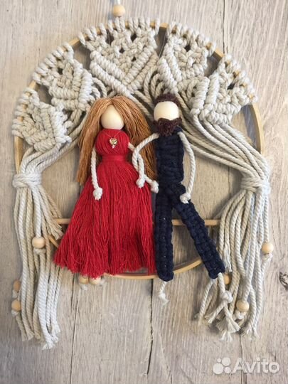 Подарок макраме семья