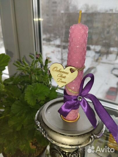 Свечи из вощины с травами ручная работа