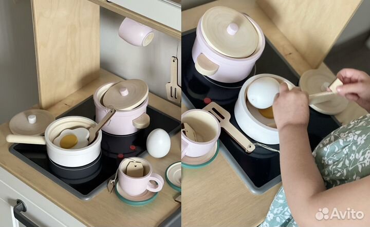 Деревянный игрушечный набор посудки Ciao Tree