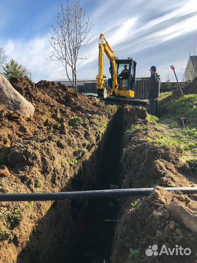 Аренда миниэкскаватора услуги мини экскаватора