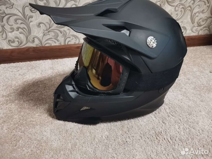 Кроссовый шлем + маска