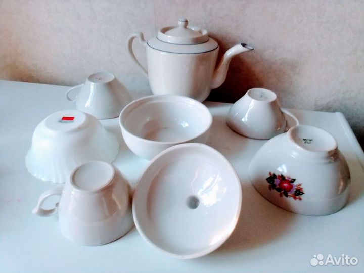 Сахарницы, бокалы наборы СССР