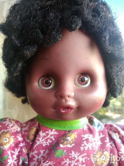 Кукла негритянка времён СССР
