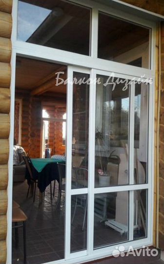 Двери пвх, алюминий + установка под ключ