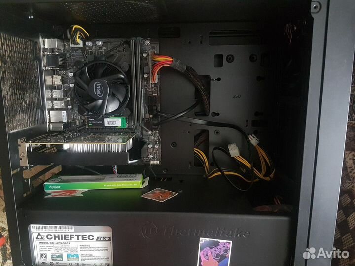 Компьютер i3 10100F и GTX 1050, 16 гб озу