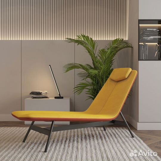 Шезлонг Sigma, желто-оранжевый