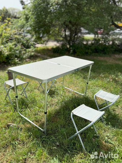 Раскладной стол туристический со стульями новый