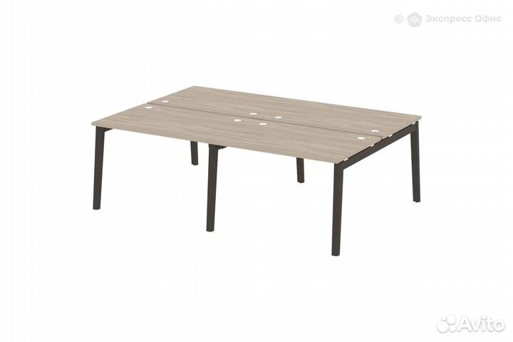 Стол-бенч двойной на деревянных опорах Onix wood O