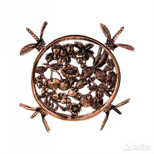 Подставка под турку Стрекоза медная черненая