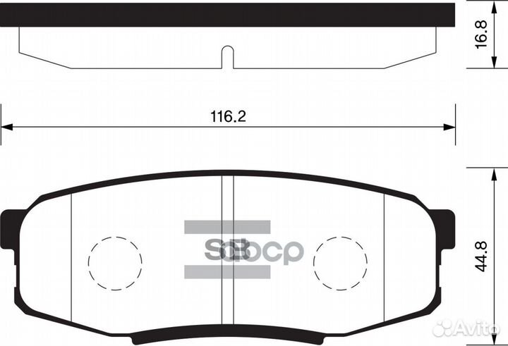 Колодки тормозные зад toyota land cruiser