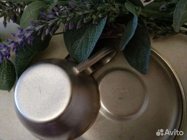 Чайная пара серебро СССР объявление продам