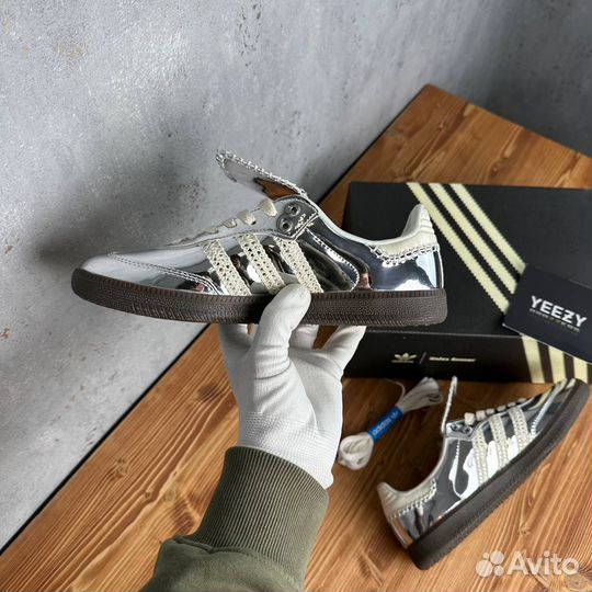 Кеды Wales Bonner x Adidas Samba Silver