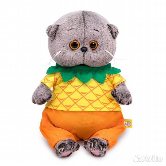 Мягкая игрушка Басик Baby в костюме. Ананас, 20 см
