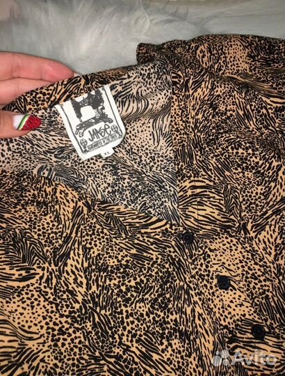 Платье рубашка 44, 44-46, натуральная ткань