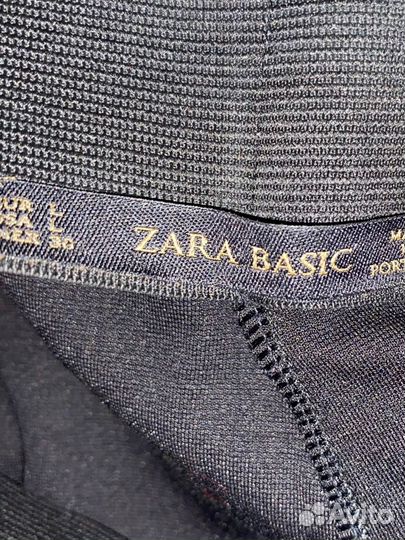 Брюки скинни леггинсы zara черные 46-48 бу