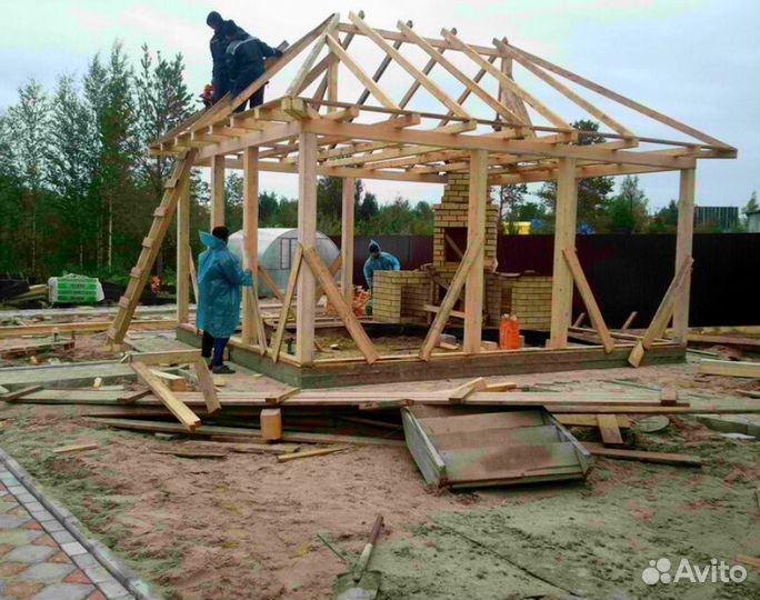 Строительство пристроек веранд террасы бани