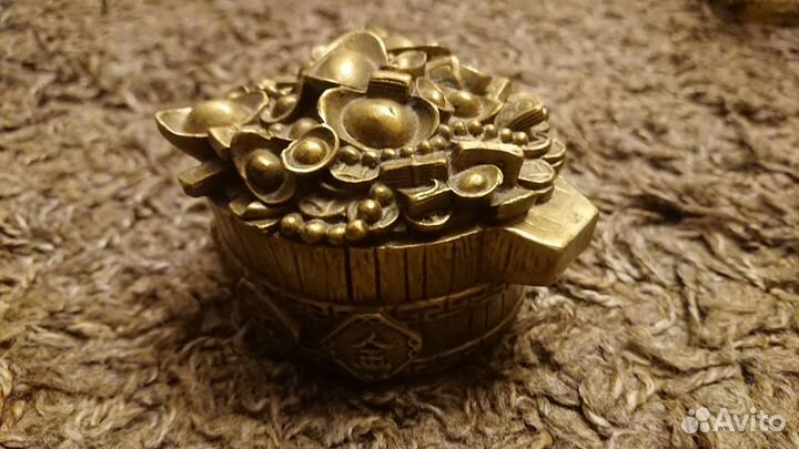 Чаша богатства, изобилия бронза латунь фен шуй