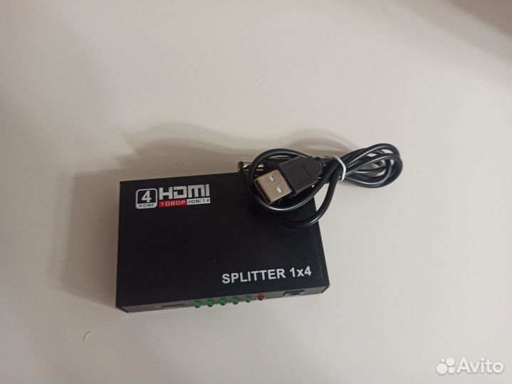 Hdmi сплиттер-разветвитель 1x4 (Splitter 1x4 )