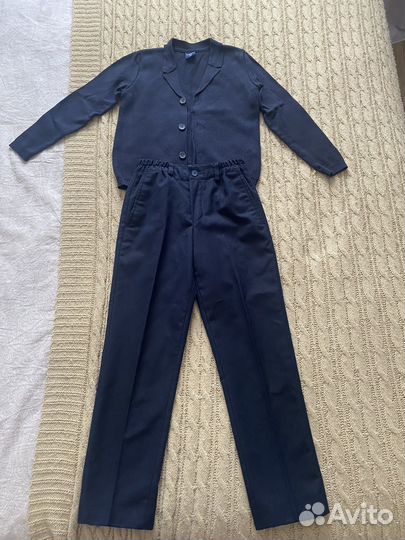 Форма школьная темно-синяя 128р