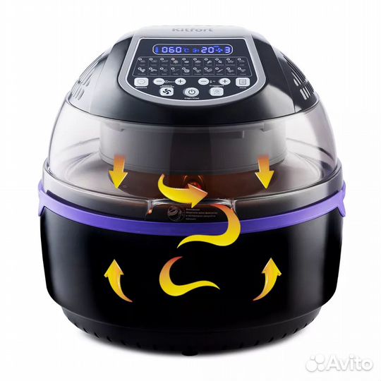 Аэрогриль Kitfort кт-2219-1, черный