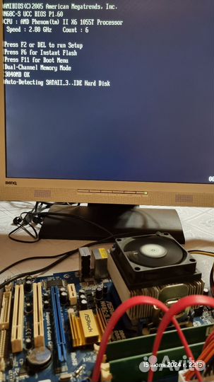 Phenom ii x6 1055t + DDR3 4gb + N68C-S UCC + кулер