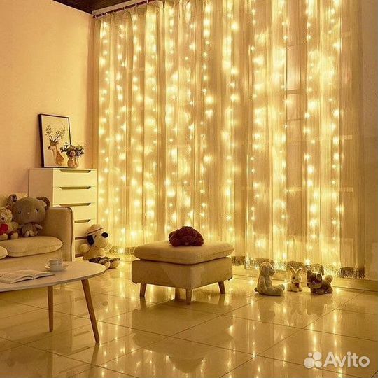 Гирлянды шторы в наличии