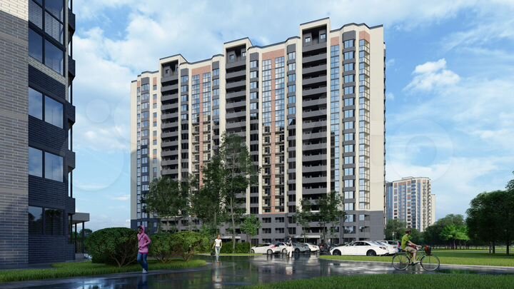 2-к. квартира, 71,7 м², 9/18 эт.