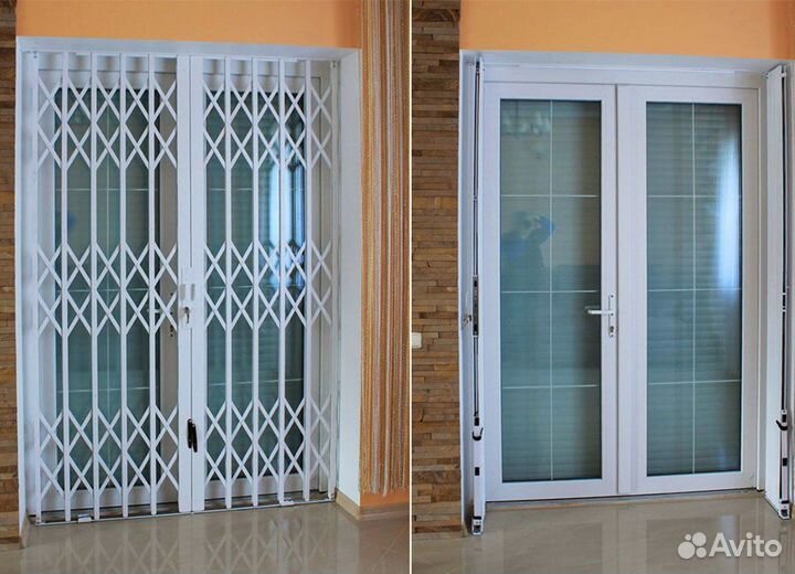 Металлические раздвижные решетки