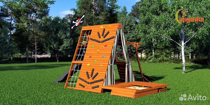 Детский игровой комплекс Савушка База 5 для улицы