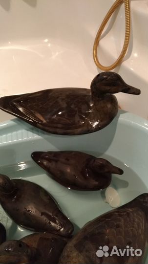 Чучела уток резиновые, комплект 8 шт