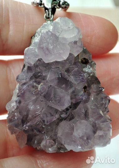 Аметист кулон 29г на цепочке