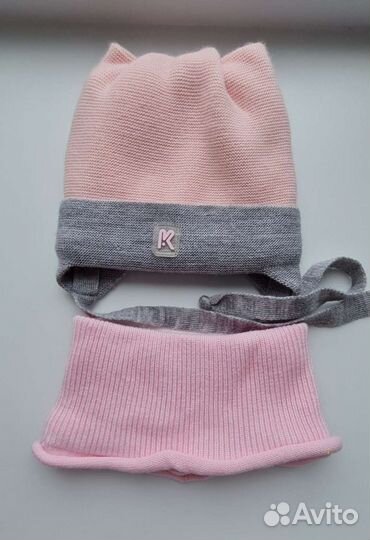 Шапка и снуд для девочки