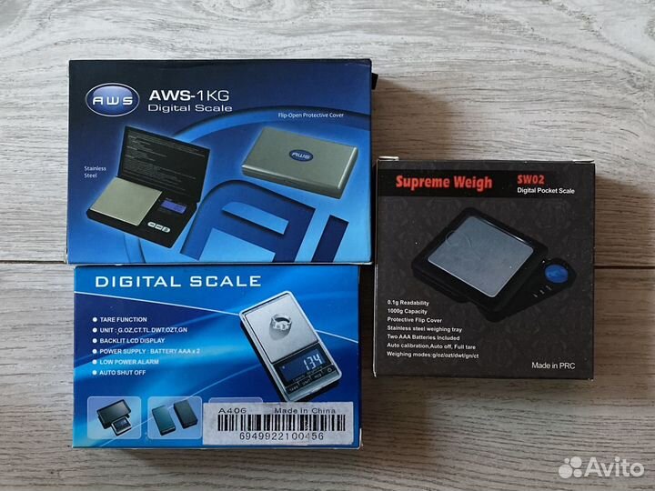 Карманные весы от 1 г до 1000 грамм