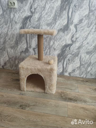 Домик для кошки с когтеточкой