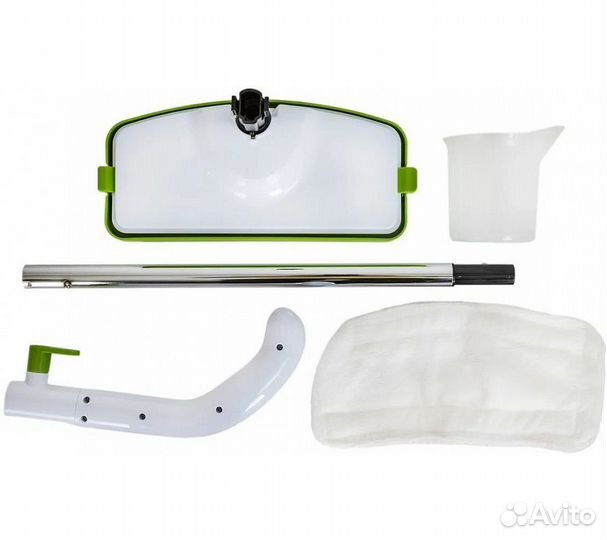 Швабра паровая Supra SMS-201 1500Вт белый/зеленый