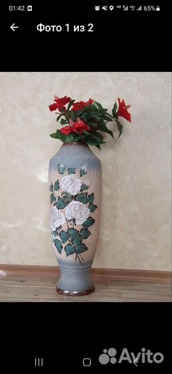 Ваза для цветов напольная