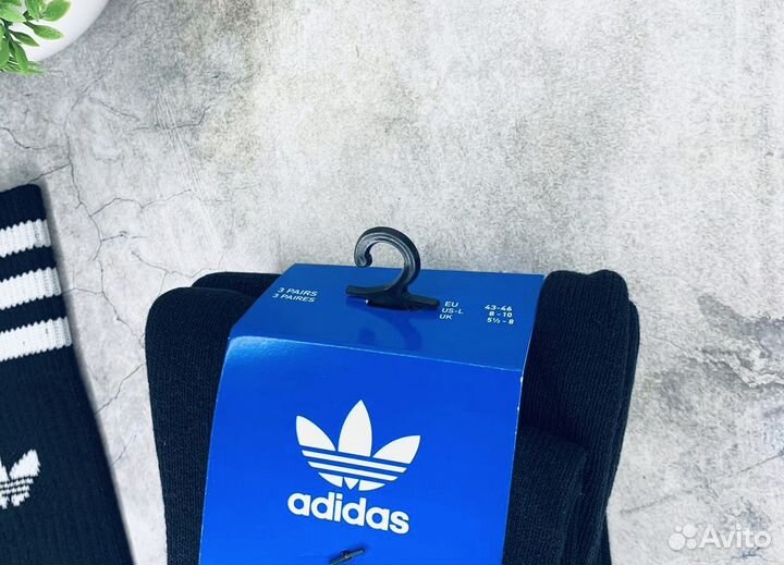 Носки Adidas оригинал чёрные