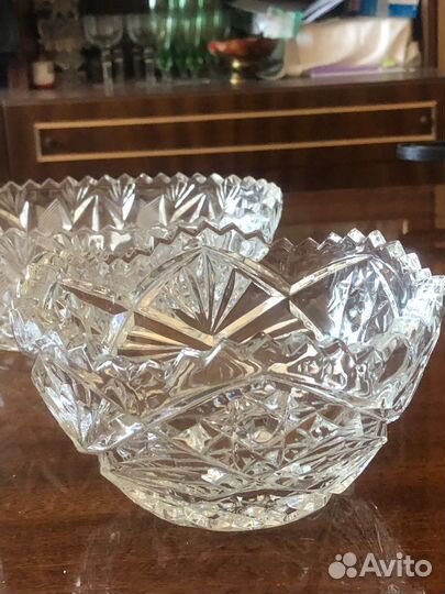 Хрустальные салатники СССР