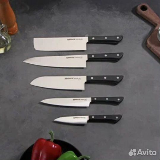 Набор из 5-и ножей Samura Harakiri SHR-0250B