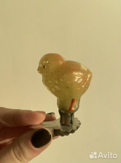 Елочные игрушки из стеклана прищепке СССР