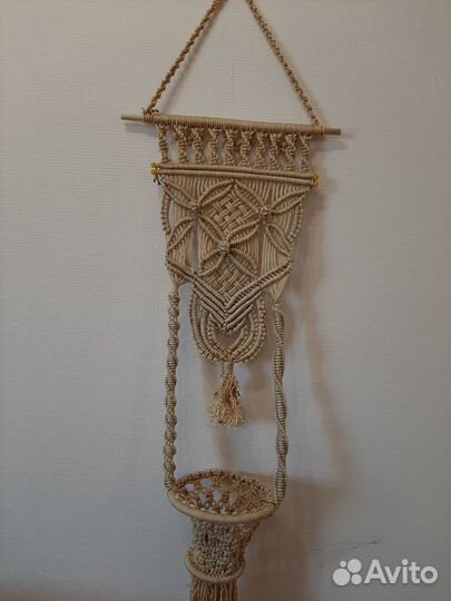 Подвес для цветов макраме