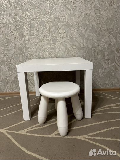 Табурет и стол детский IKEA